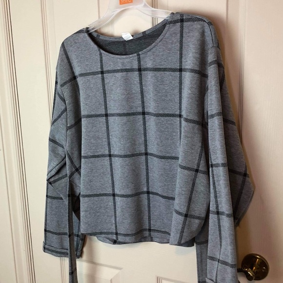 Plaid 3/4 Length Shirt - Picture 1 of 2